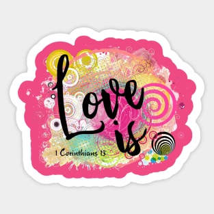 Hypnotic LOVE is by Visual Messages Sticker